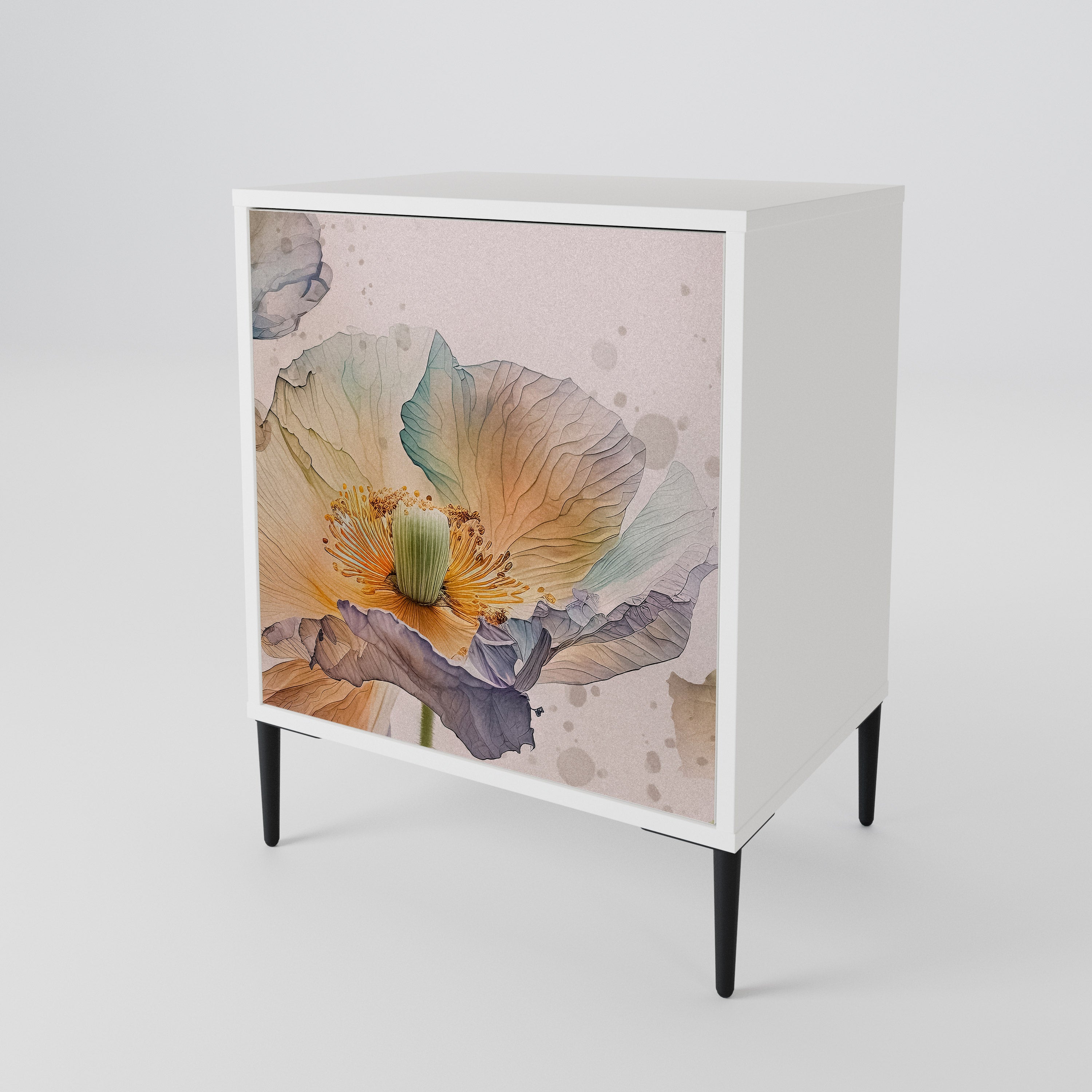 SOFTEN POPPY 1-Door Sideboard