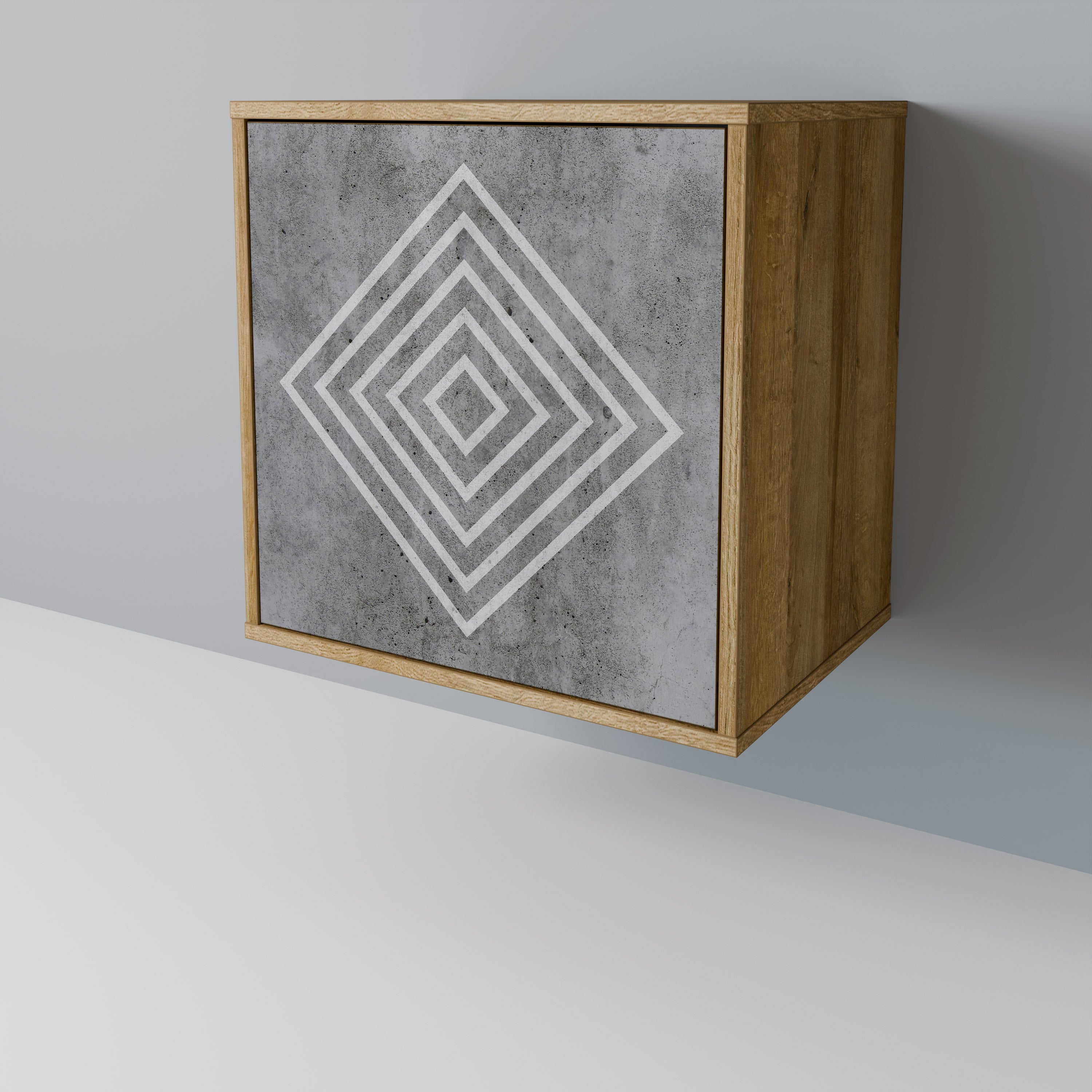 POLYGONAL ARTISTRY Aparador de 1 Porta