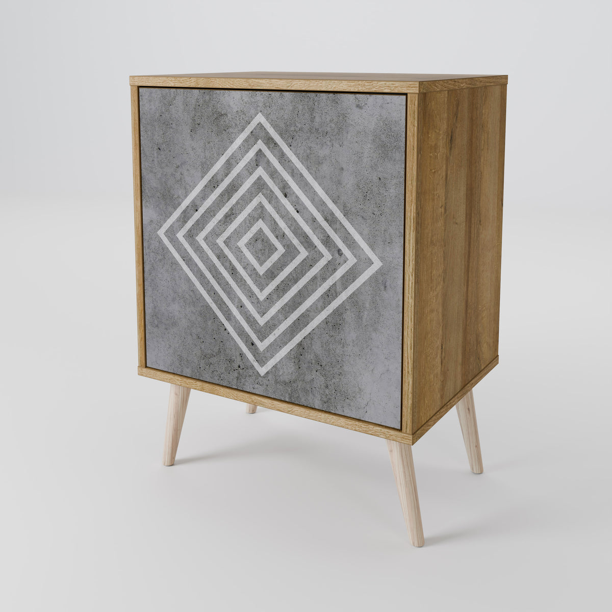 POLYGONAL ARTISTRY Aparador de 1 Porta