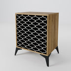 TESSELATED BLACKNESS 1-Door Sideboard in Oak Effect