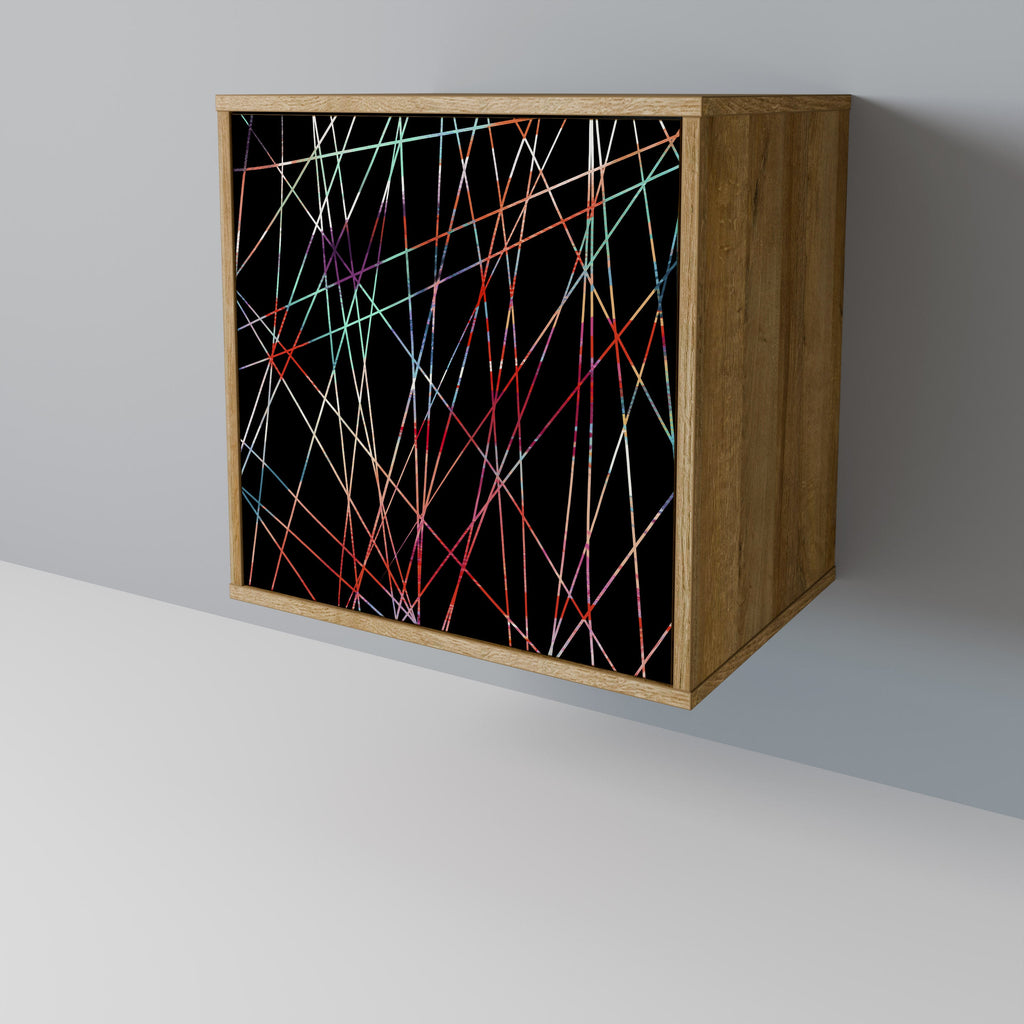 LUMINOUS SNARE Aparador de 1 Porta em Efeito Carvalho