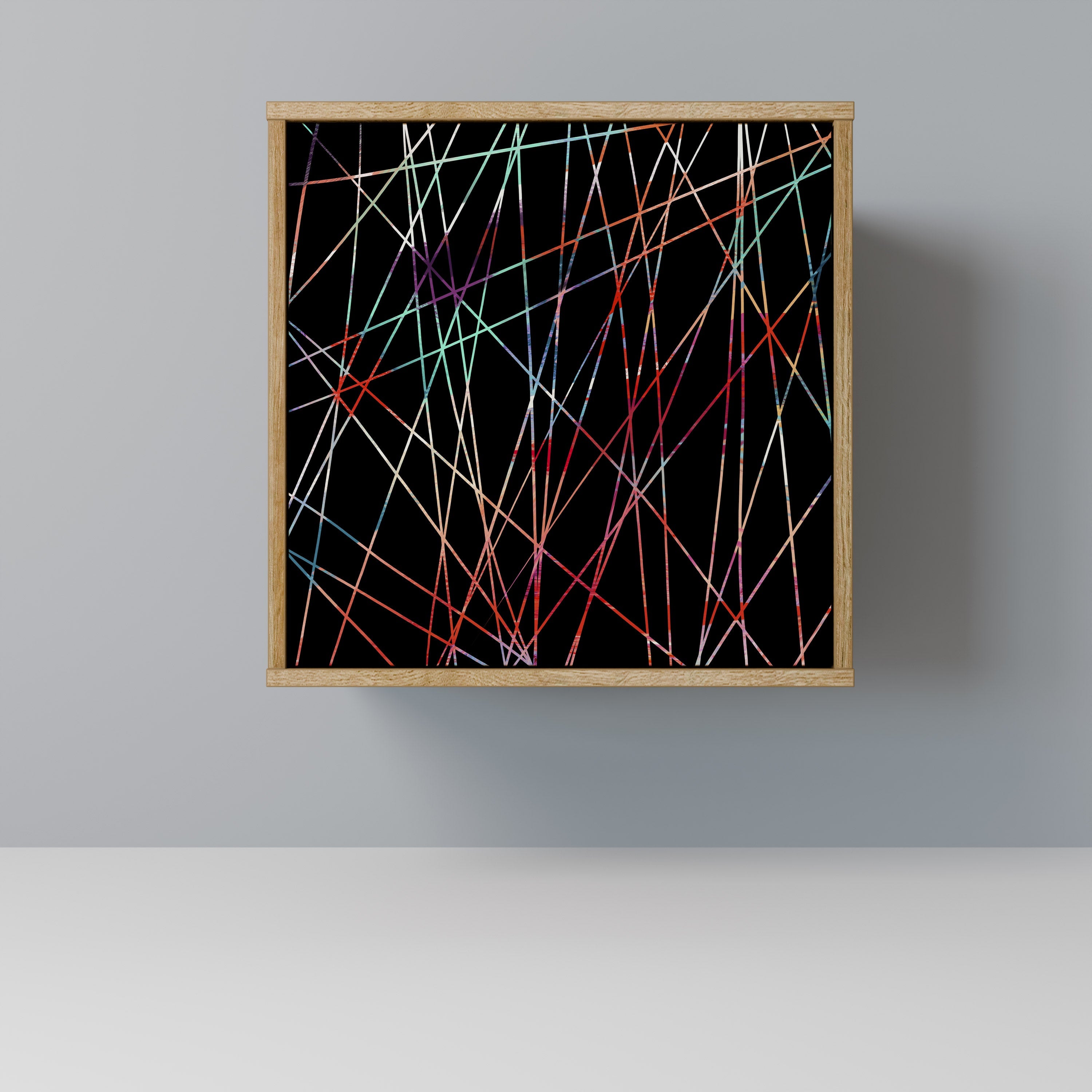 LUMINOUS SNARE Aparador de 1 Porta em Efeito Carvalho