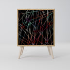 LUMINOUS SNARE Aparador de 1 Porta em Efeito Carvalho