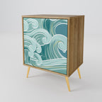 ASIAN SWAY 1-Door Sideboard in Oak Effect