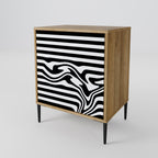 SPECTRA SHOWCASE Aparador de 1 Porta em Efeito Carvalho