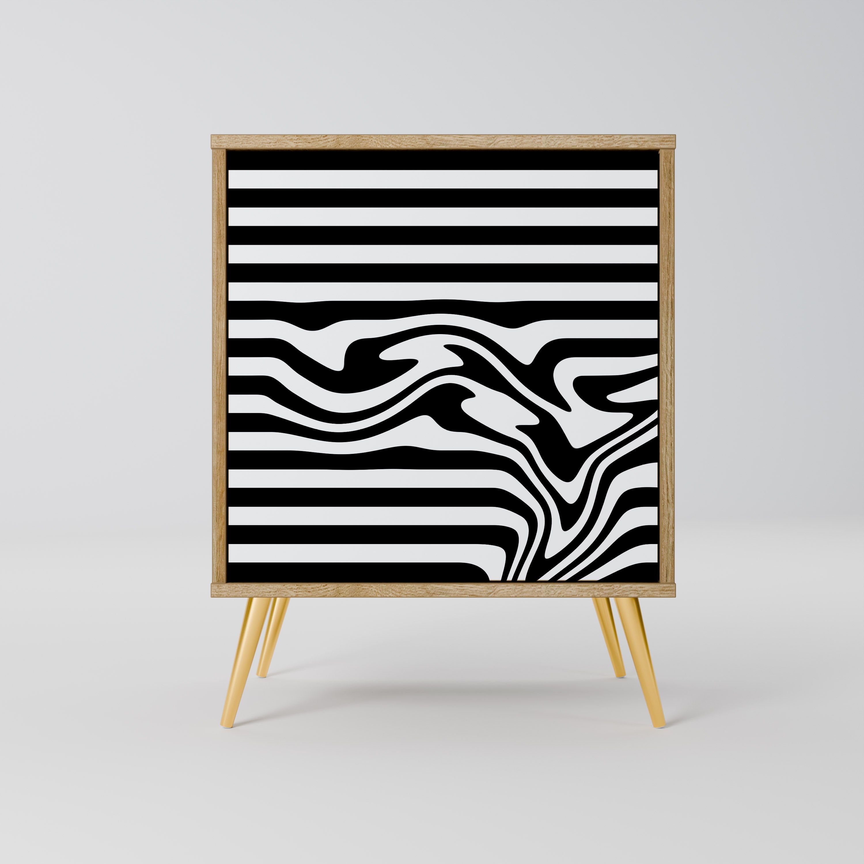 SPECTRA SHOWCASE Aparador de 1 Porta em Efeito Carvalho