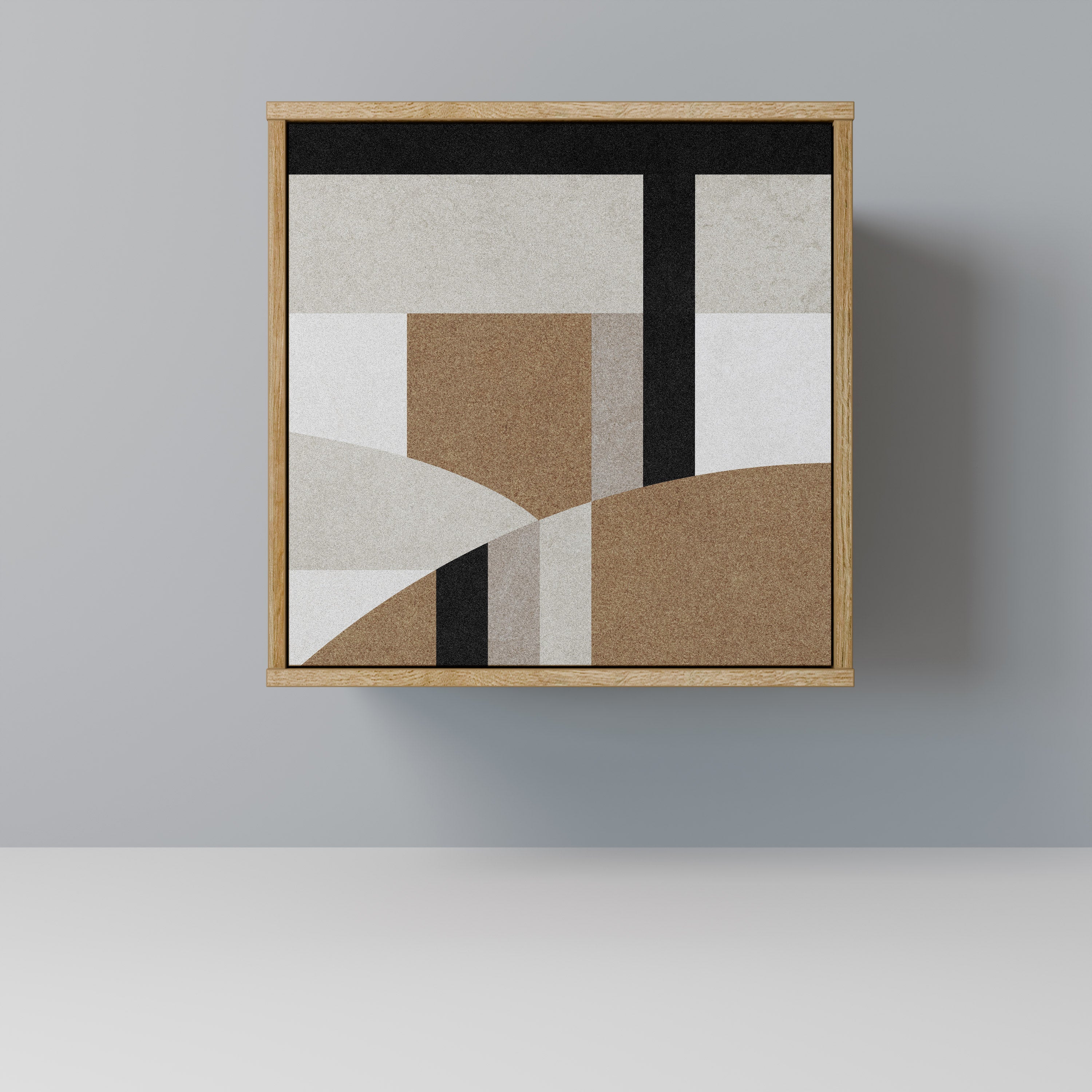 DELICATE MEMENTO Aparador de 1 Porta em Efeito Carvalho