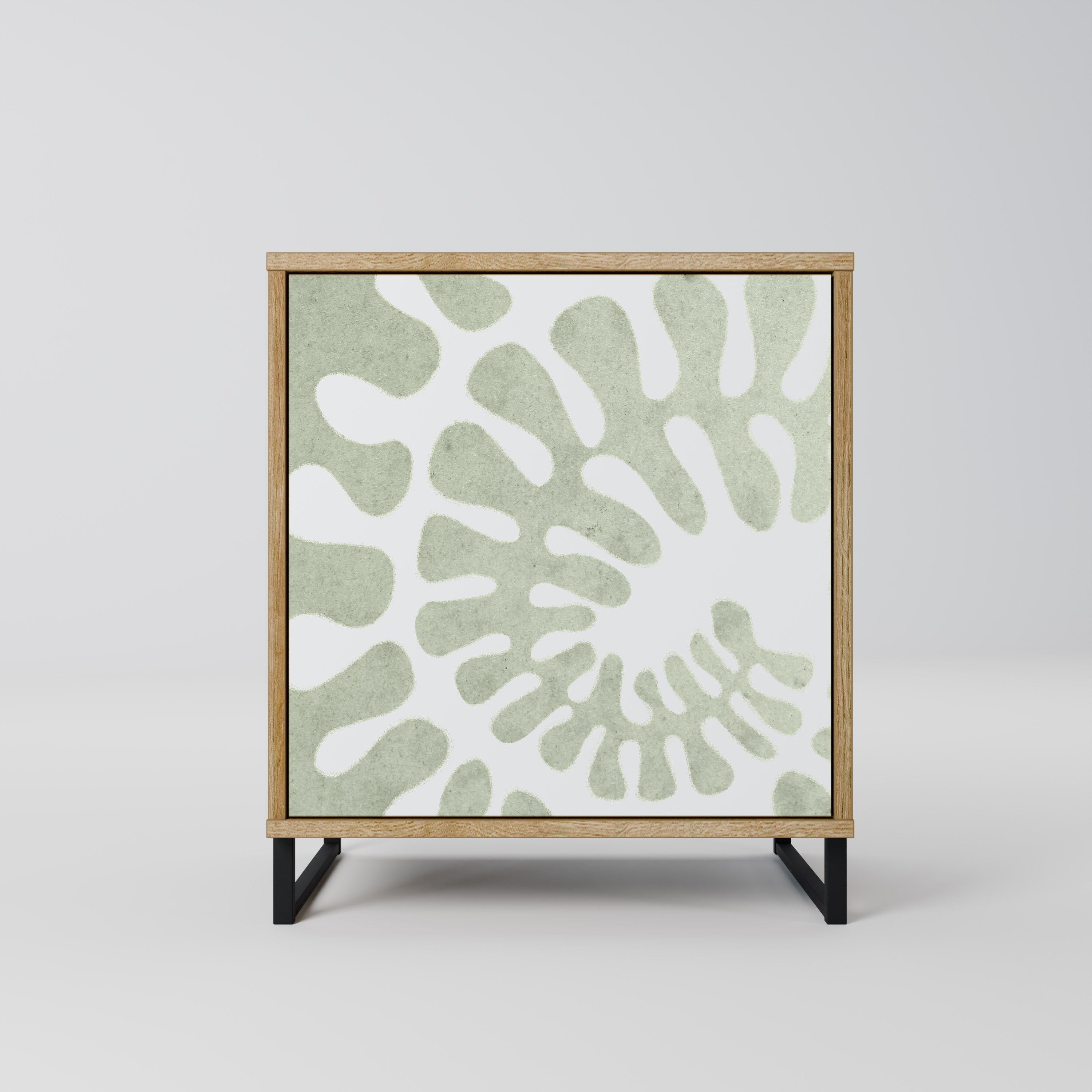 HELIX DANCE Aparador de 1 Porta em Efeito Carvalho