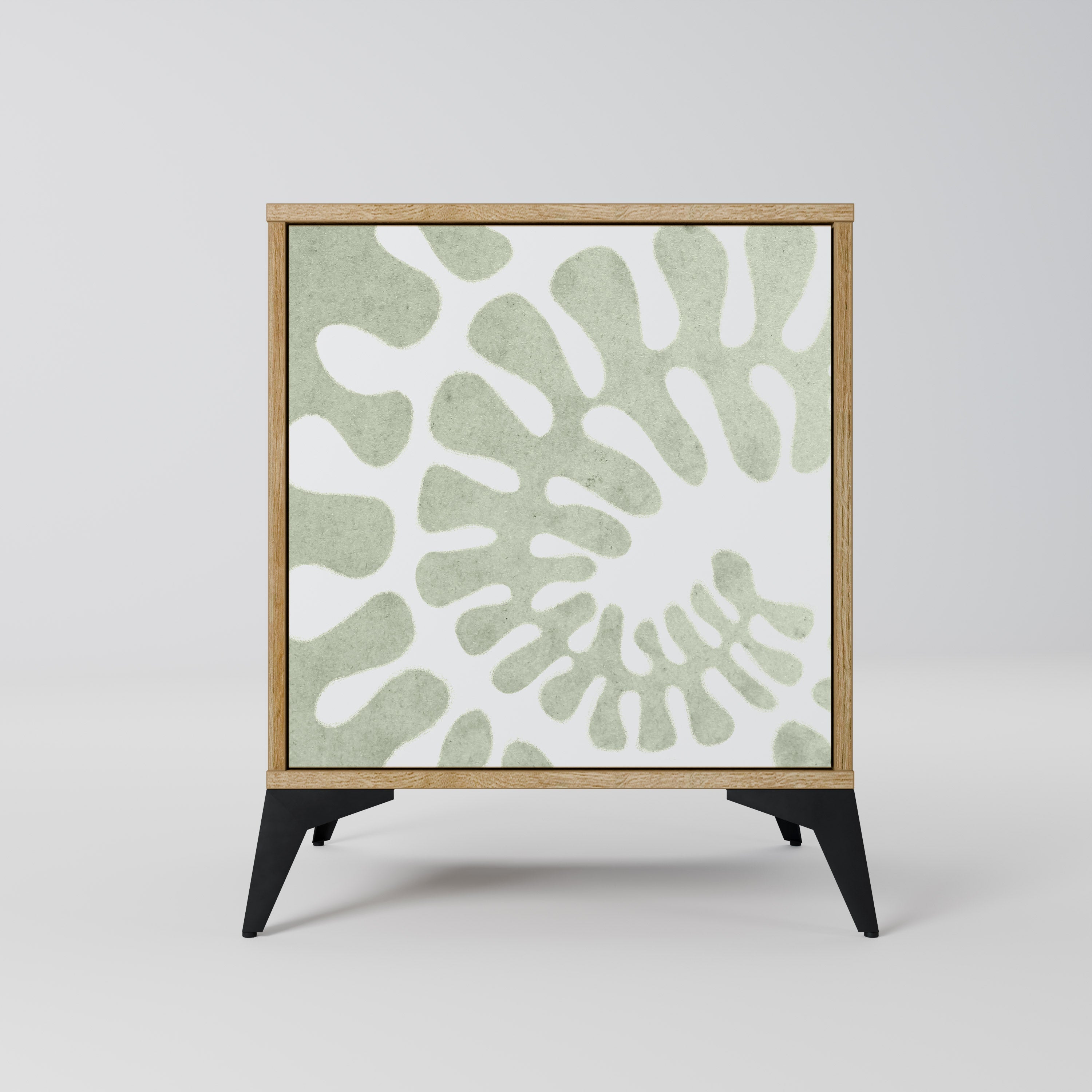 HELIX DANCE Aparador de 1 Porta em Efeito Carvalho