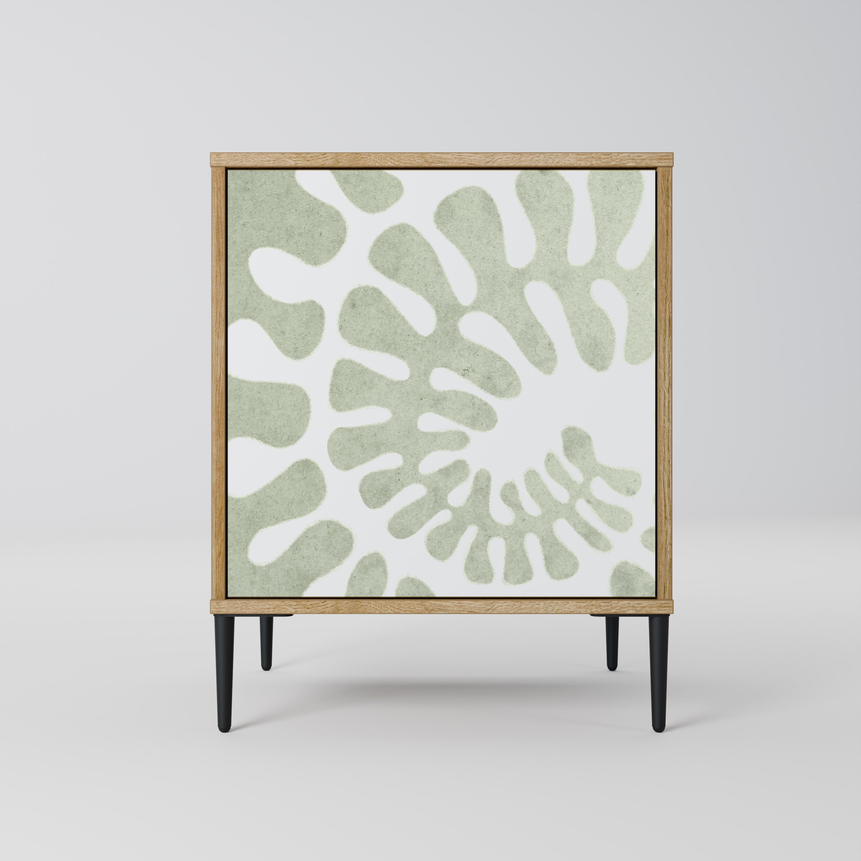 HELIX DANCE Aparador de 1 Porta em Efeito Carvalho