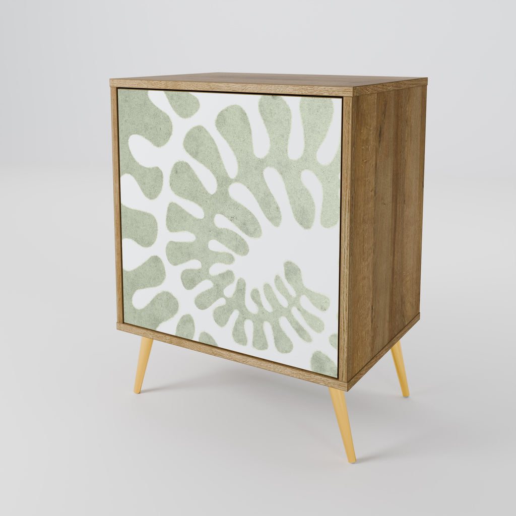 HELIX DANCE Aparador de 1 Porta em Efeito Carvalho