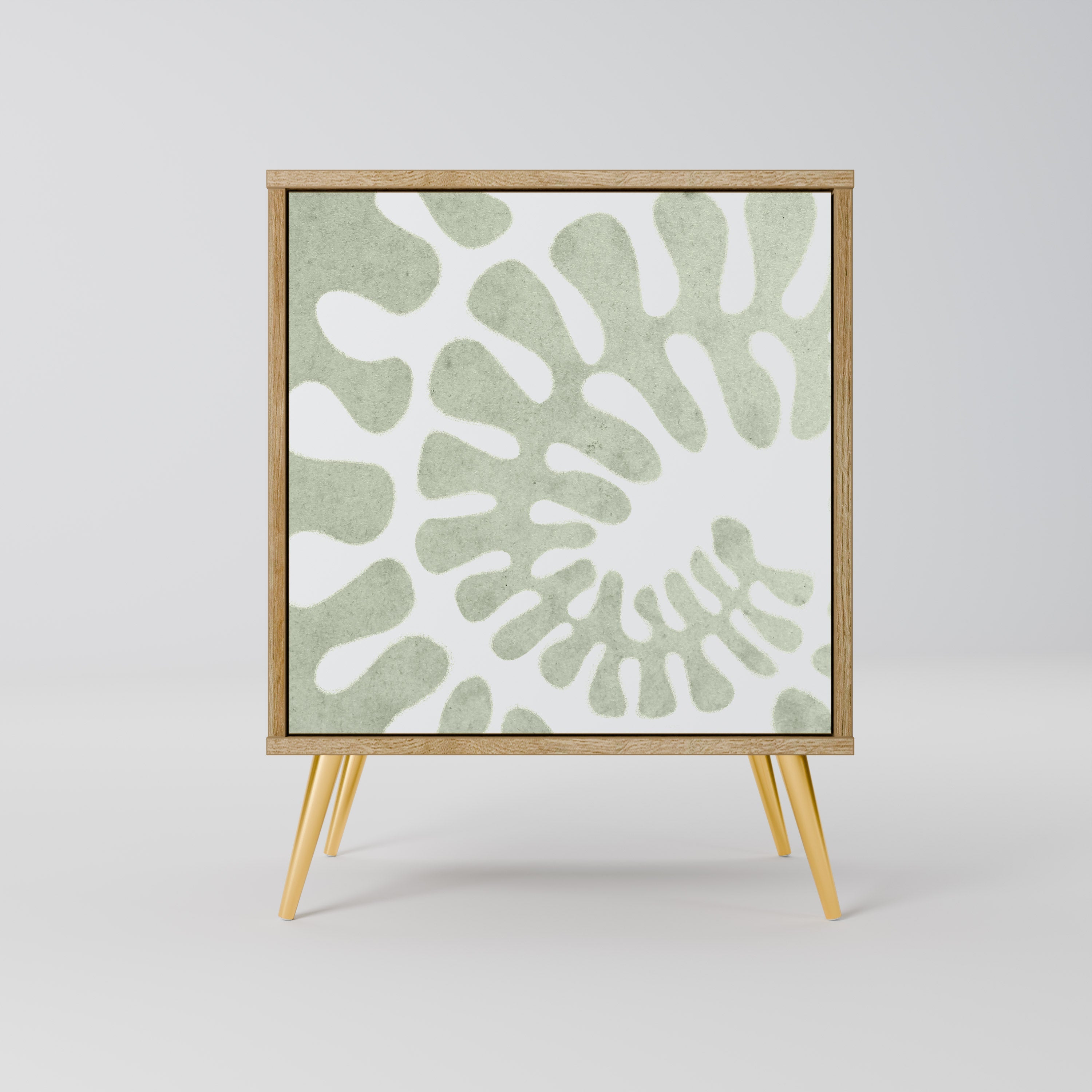 HELIX DANCE Aparador de 1 Porta em Efeito Carvalho