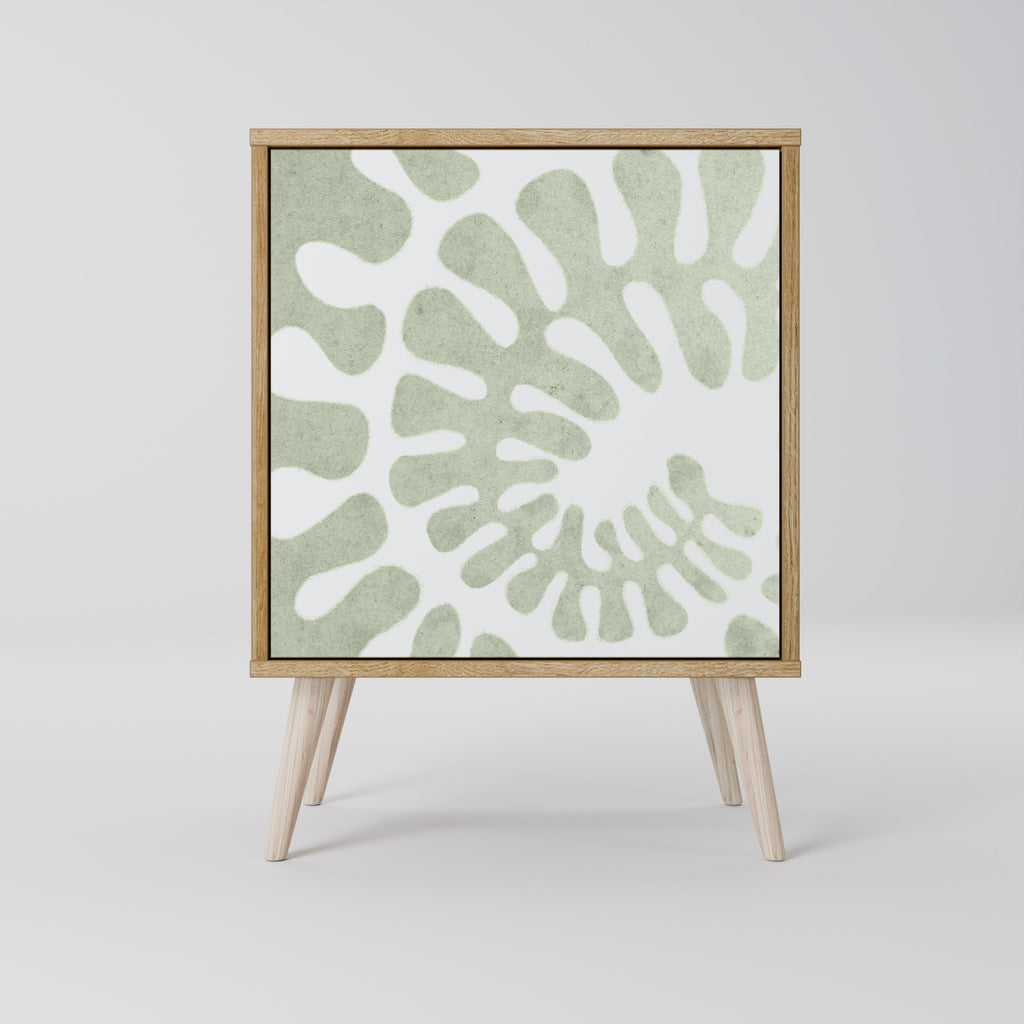 HELIX DANCE Aparador de 1 Porta em Efeito Carvalho