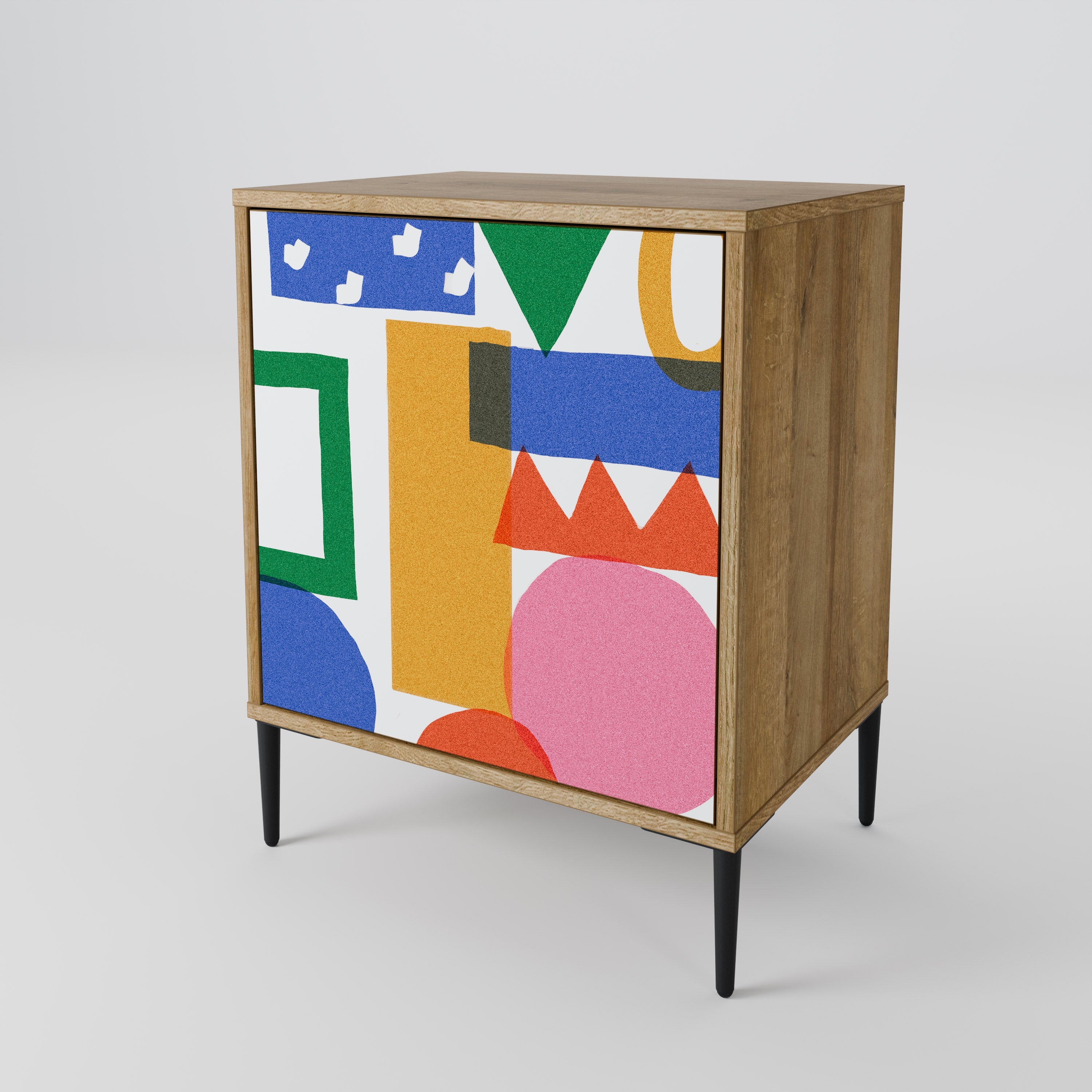 GEOMETRIC GLIMMER 1-Door Sideboard