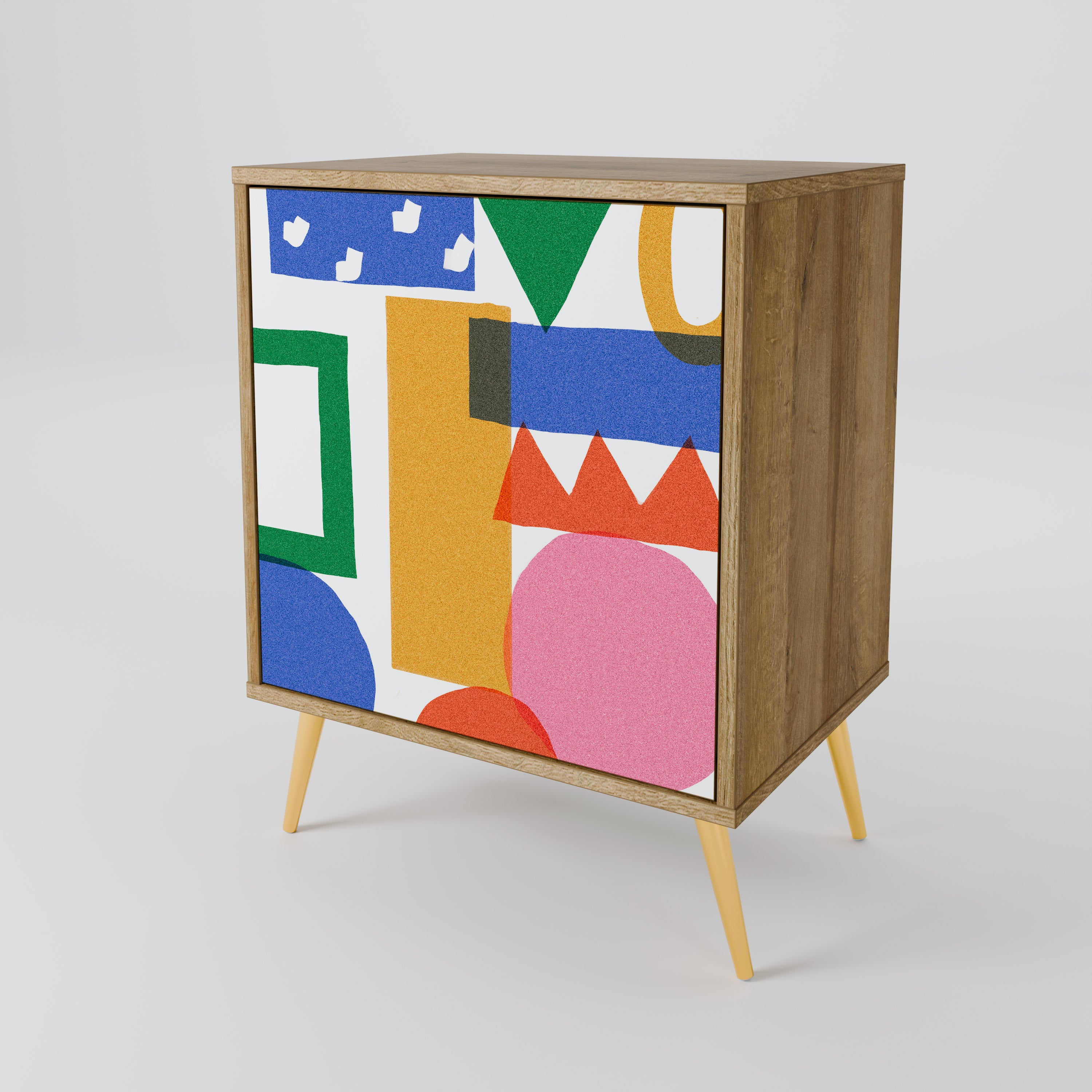 GEOMETRIC GLIMMER 1-Door Sideboard