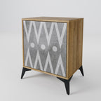 SHARP EDGES 1-Door Sideboard in Oak Effect