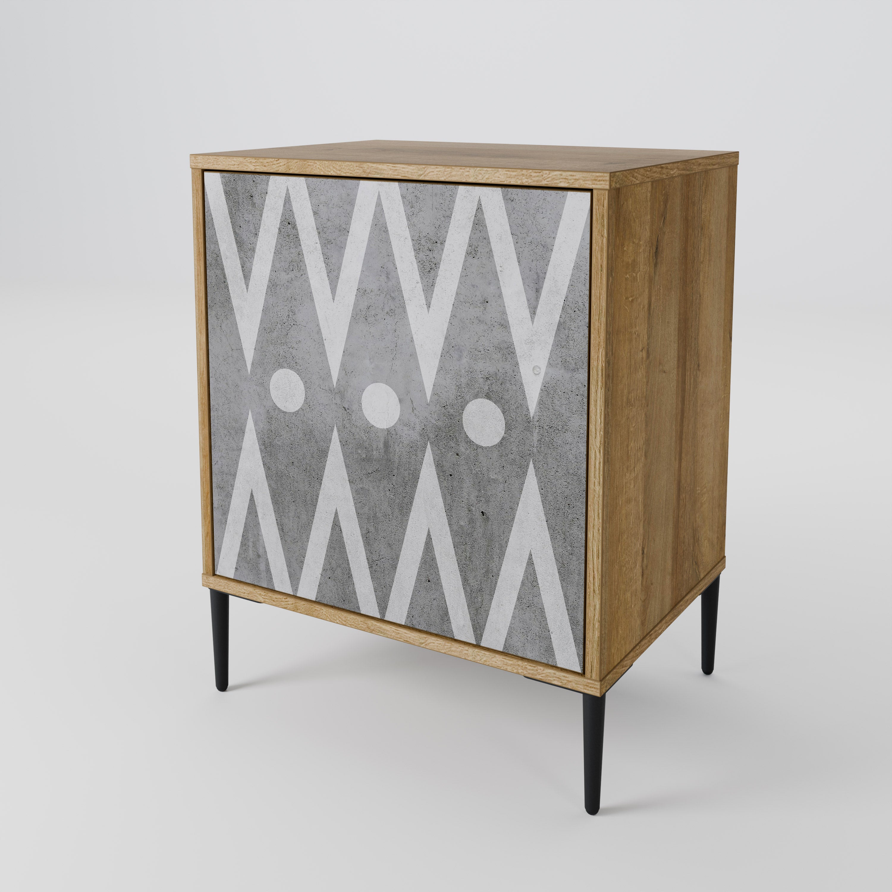 SHARP EDGES 1-Door Sideboard