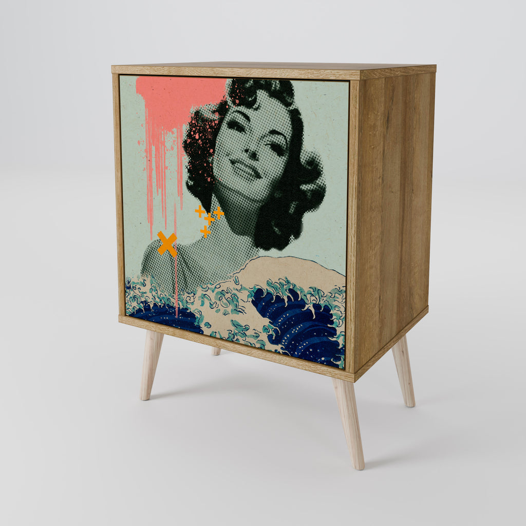 KANAGAWA BEAUTY Aparador de 1 Porta