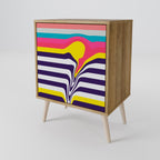 TONE COLLAPSE 1-Door Sideboard in Oak Effect