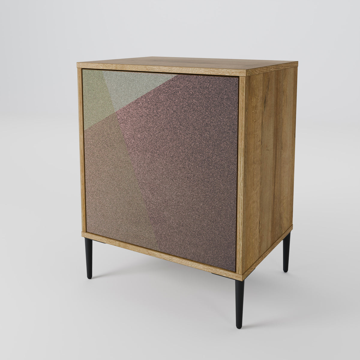 BEIGE GEOMETRY Aparador de 1 Porta