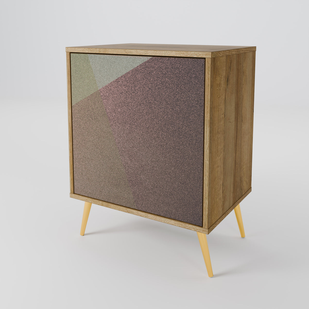 BEIGE GEOMETRY Aparador de 1 Porta