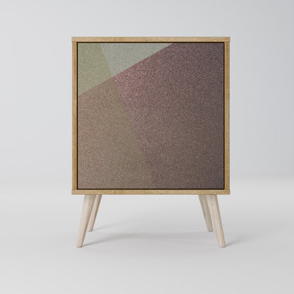 BEIGE GEOMETRY Aparador de 1 Porta