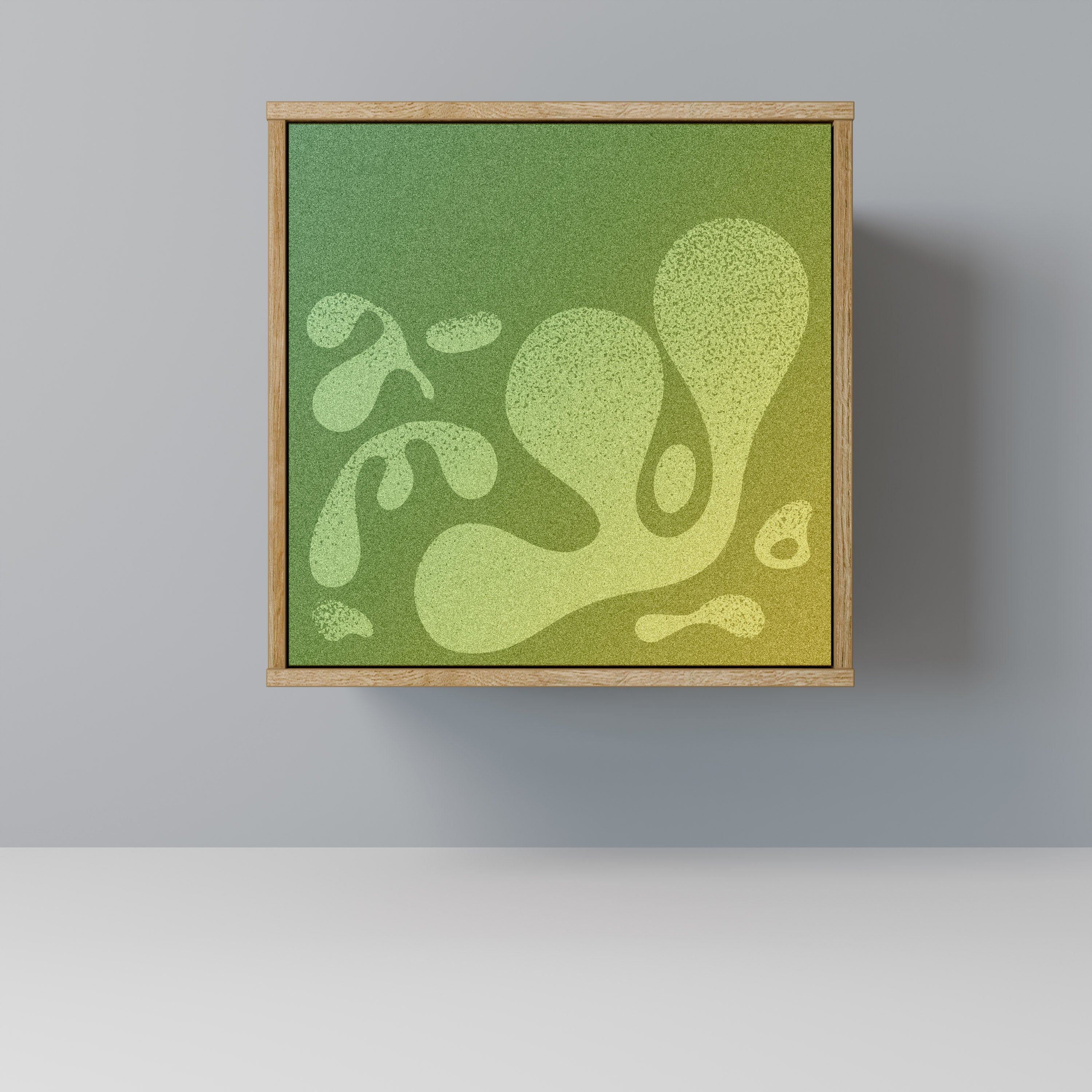 IRREGULAR BLUE Aparador de 1 Porta em Efeito Carvalho