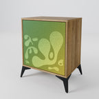 IRREGULAR BLUE Aparador de 1 Porta em Efeito Carvalho