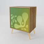 IRREGULAR BLUE Aparador de 1 Porta em Efeito Carvalho