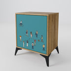COLLECTIVE STREAM 1-Door Sideboard in Oak Effect