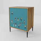 COLLECTIVE STREAM 1-Door Sideboard in Oak Effect