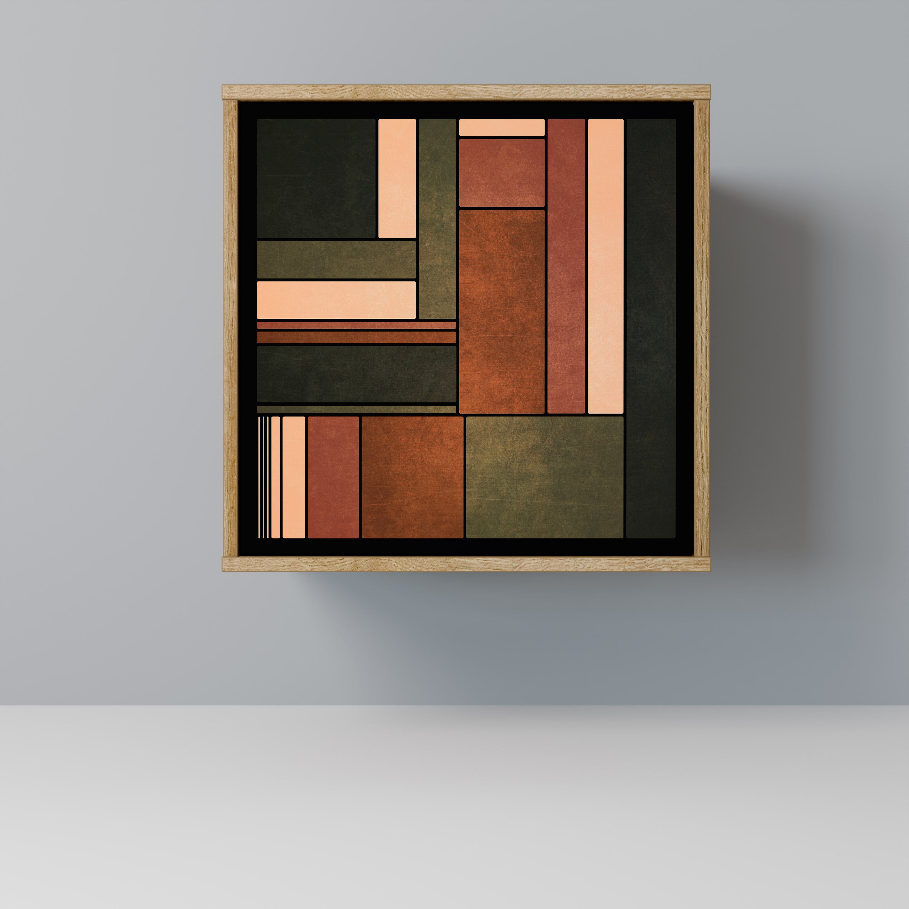 FIGURES OF NATURE Aparador de 1 Porta em Efeito Carvalho