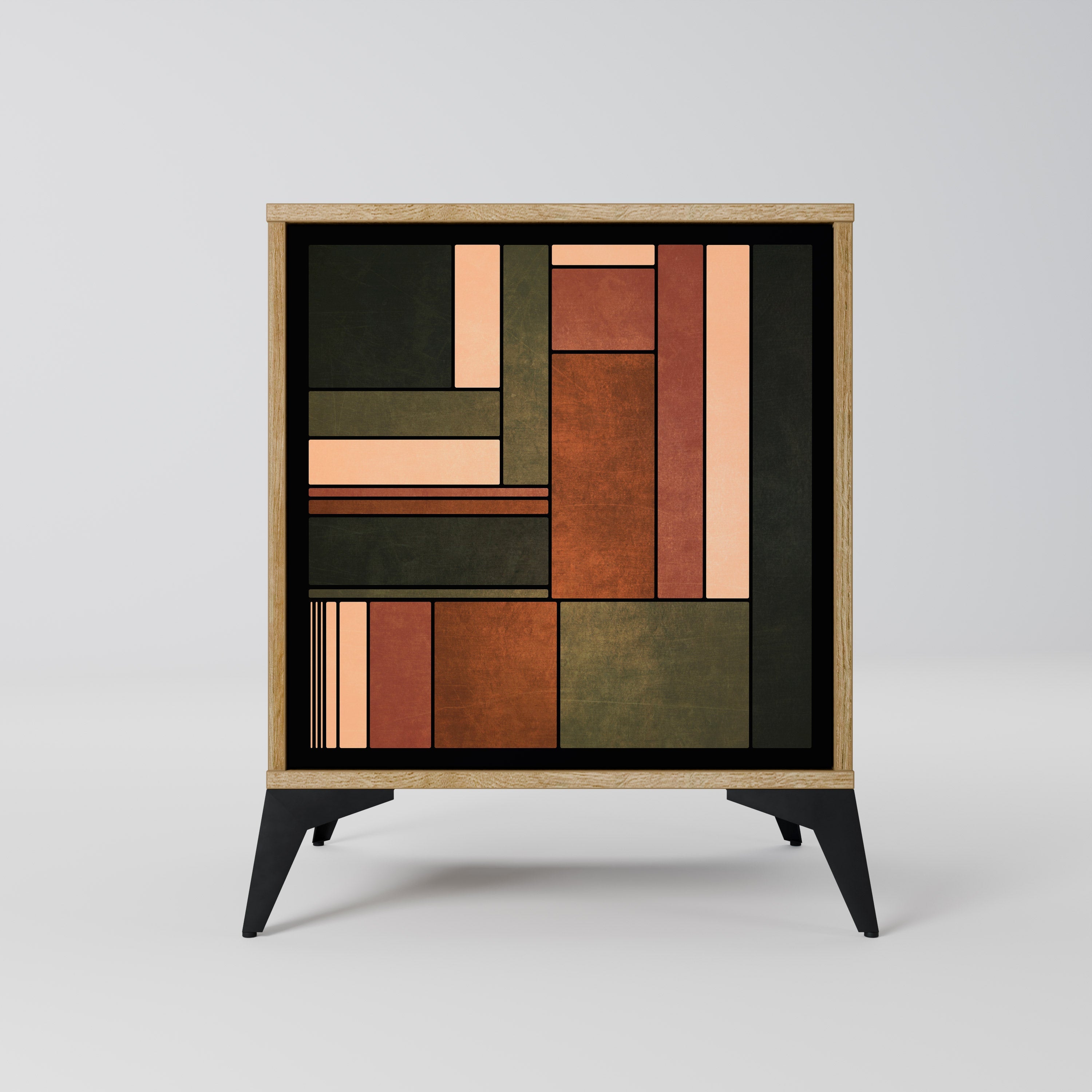 FIGURES OF NATURE Aparador de 1 Porta em Efeito Carvalho