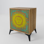 SUNSHINE EULOGY 1-Door Sideboard in Oak Effect