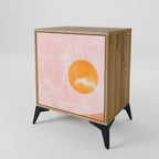 LUMINOUS SUNLIGHT Aparador de 1 Porta em Efeito Carvalho