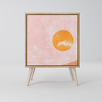 LUMINOUS SUNLIGHT Aparador de 1 Porta em Efeito Carvalho