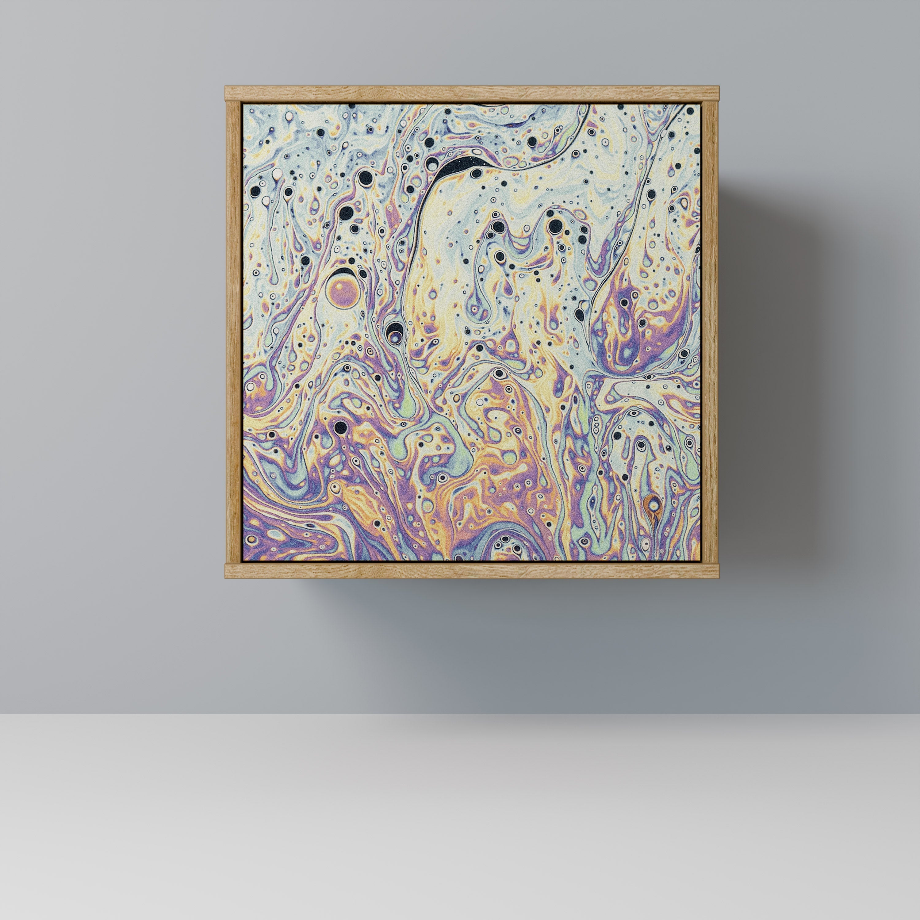 MOSAIC OF COLORS Aparador de 1 Porta em Efeito Carvalho