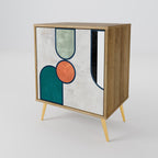 COOL STORY Aparador de 1 Porta em Efeito Carvalho