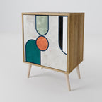 COOL STORY Aparador de 1 Porta em Efeito Carvalho