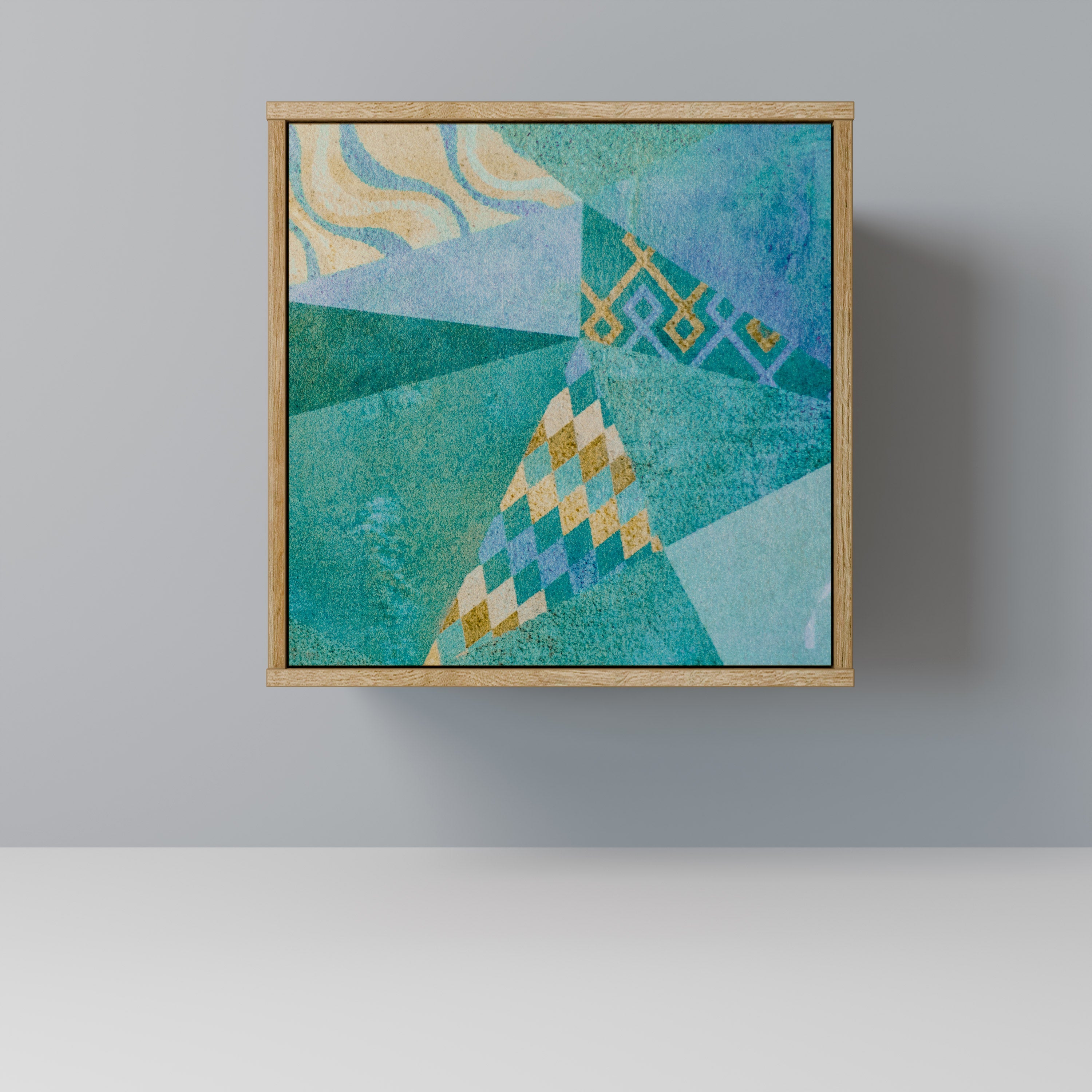 SPECTRUM SPLENDOR Aparador de 1 Porta em Efeito Carvalho