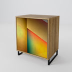 PIERCING SHARPNESS Aparador de 1 Porta em Efeito Carvalho