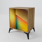 PIERCING SHARPNESS Aparador de 1 Porta em Efeito Carvalho