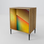 PIERCING SHARPNESS Aparador de 1 Porta em Efeito Carvalho