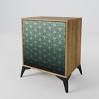 ORNAMENTAL GLIMMER 1-Door Sideboard in Oak Effect