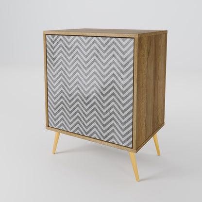 CONCRETE ZIG ZAG Aparador de 1 Porta