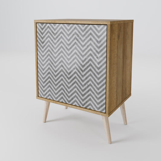 CONCRETE ZIG ZAG Aparador de 1 Porta