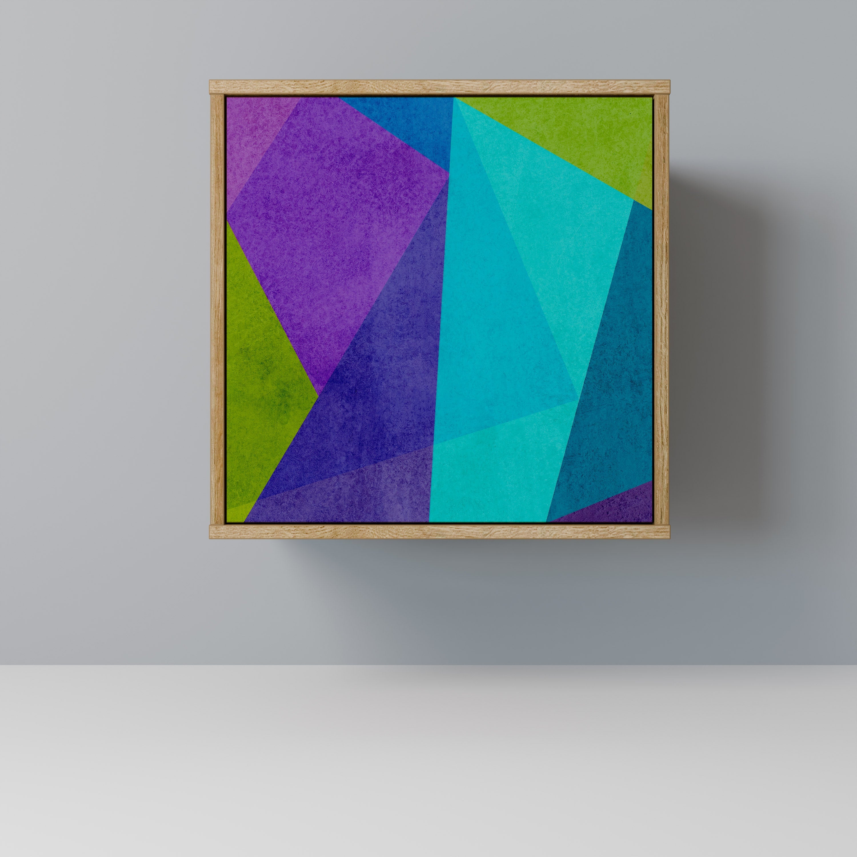 COLD SHOWCASE Aparador de 1 Porta em Efeito Carvalho