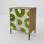 GREEN RHAPSODY Aparador de 1 Porta em Efeito Carvalho