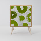 GREEN RHAPSODY Aparador de 1 Porta em Efeito Carvalho