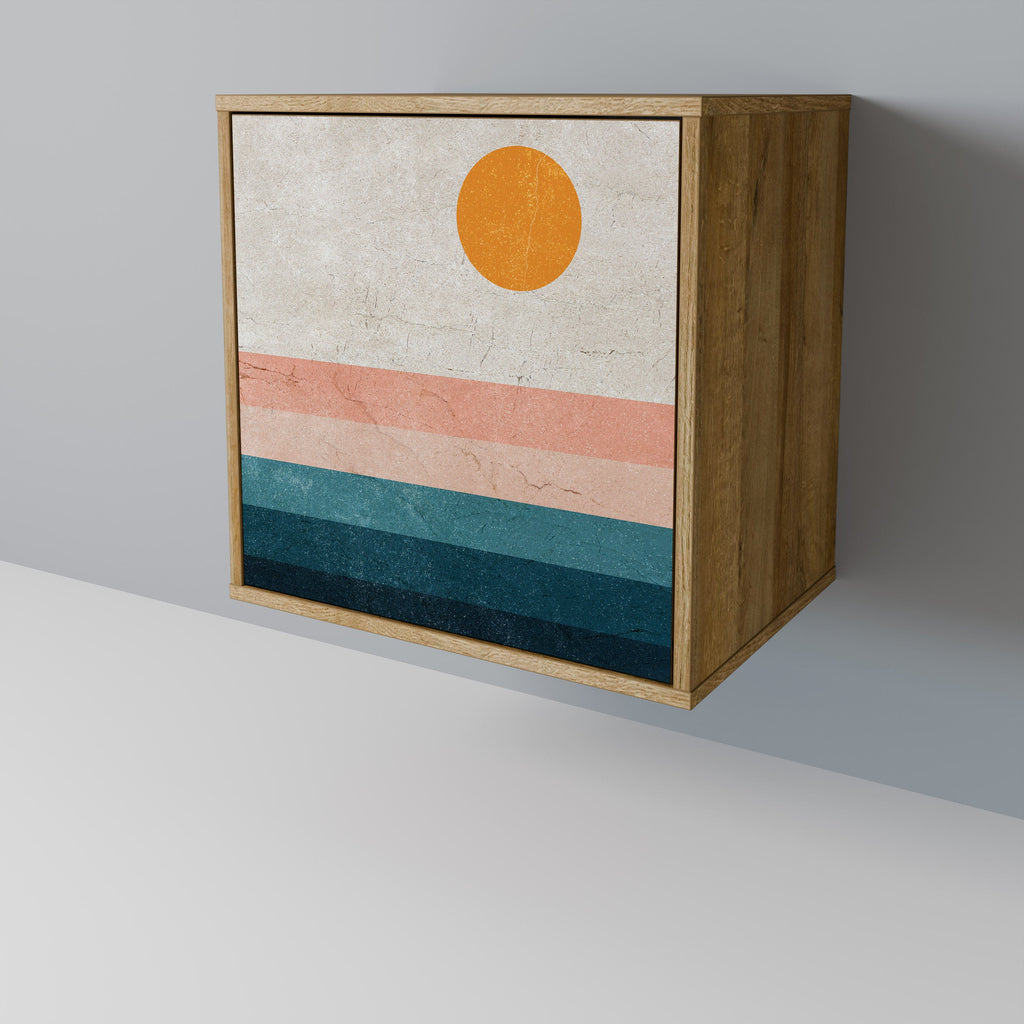 TWO HALVES 1-Door Sideboard in Oak Effect